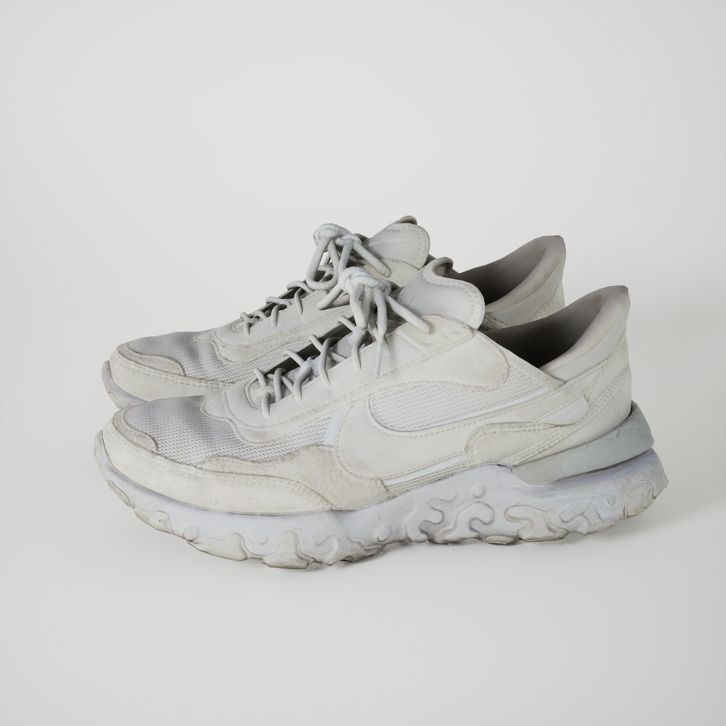 Game-Ready Dirty Running Shoes Low-poly 3D model_1