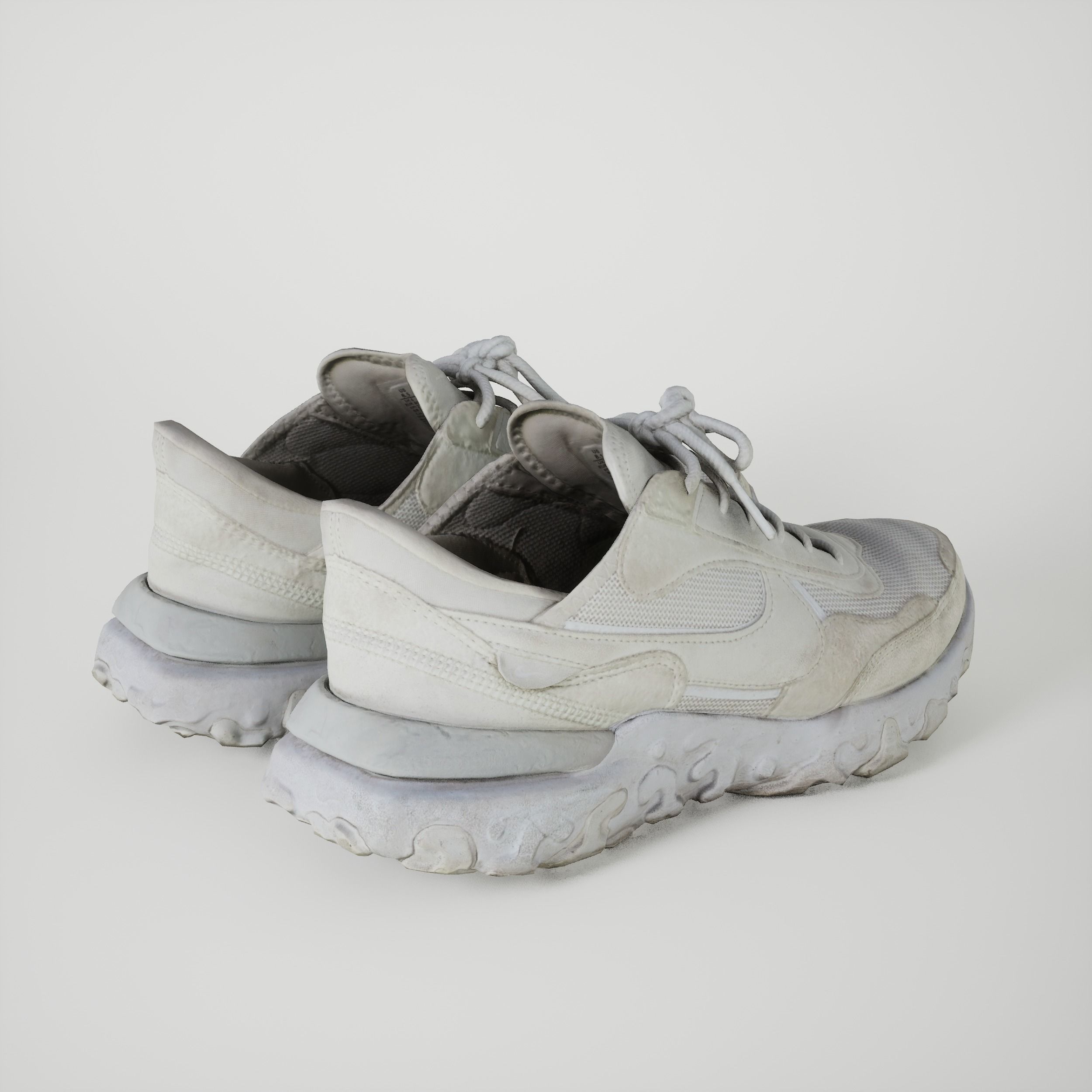 Game-Ready Dirty Running Shoes Low-poly 3D model_3