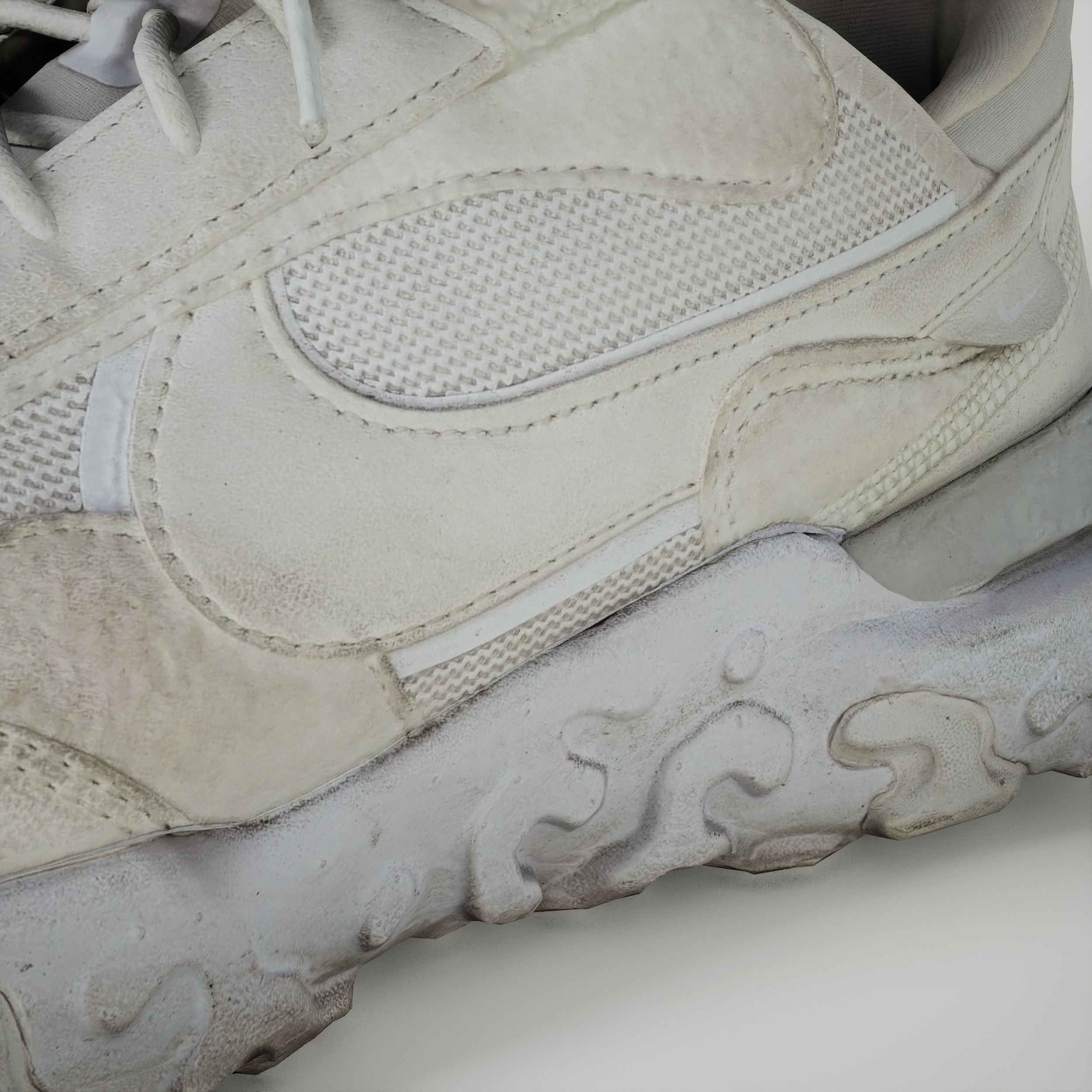 Game-Ready Dirty Running Shoes Low-poly 3D model_6