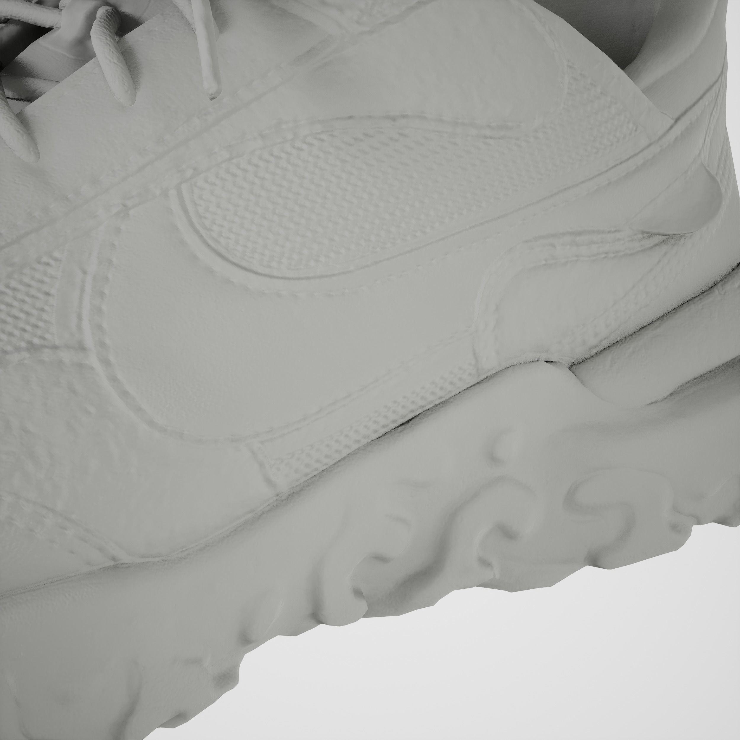 Game-Ready Dirty Running Shoes Low-poly 3D model_10