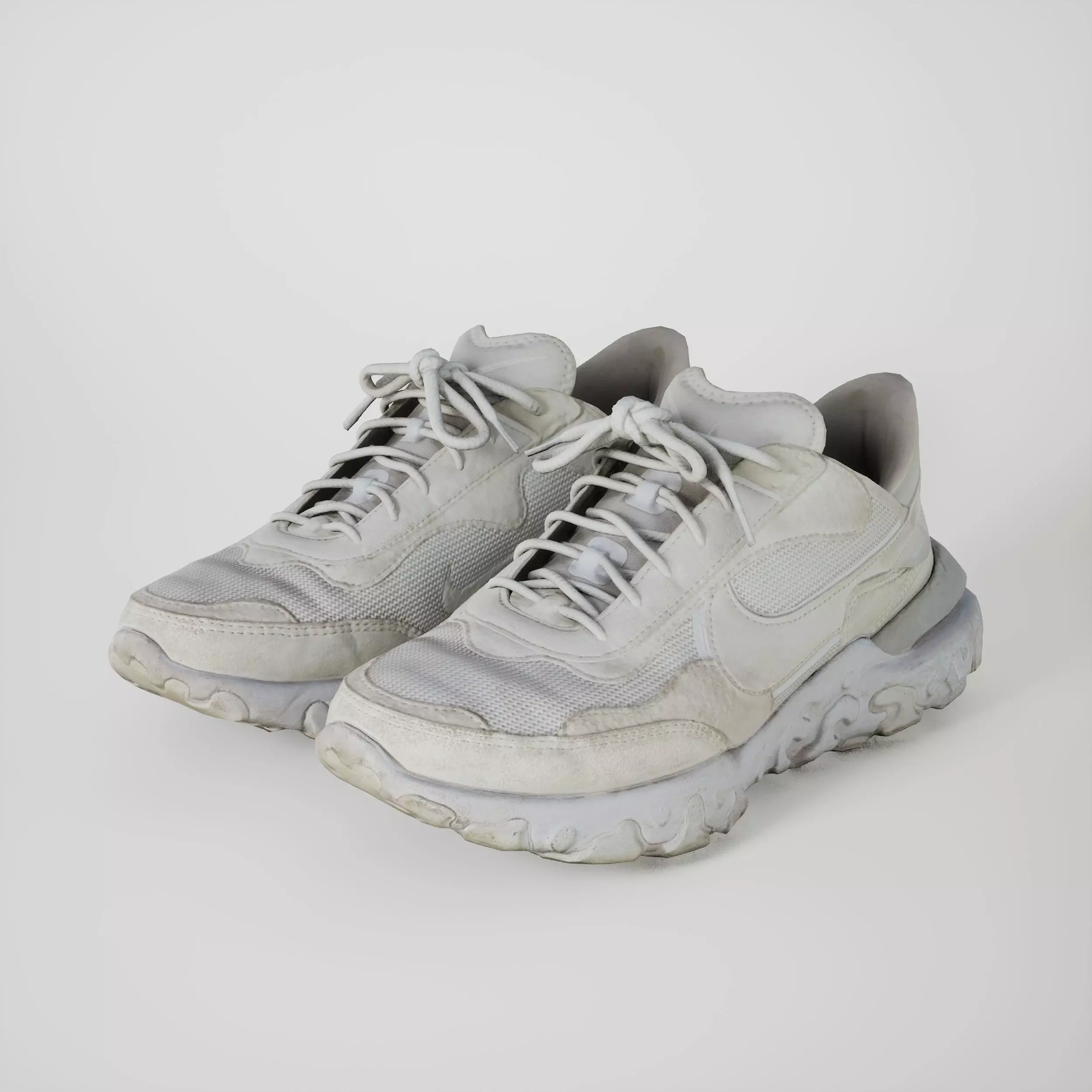 Game-Ready Dirty Running Shoes Low-poly 3D model_0