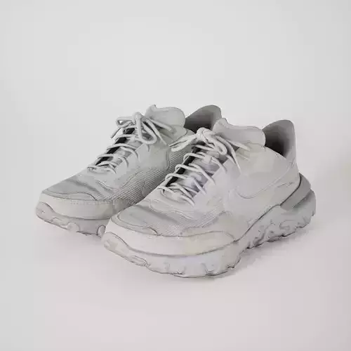Game-Ready Dirty Running Shoes Low-poly 3D model