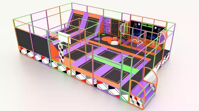 ready trampoline drawing