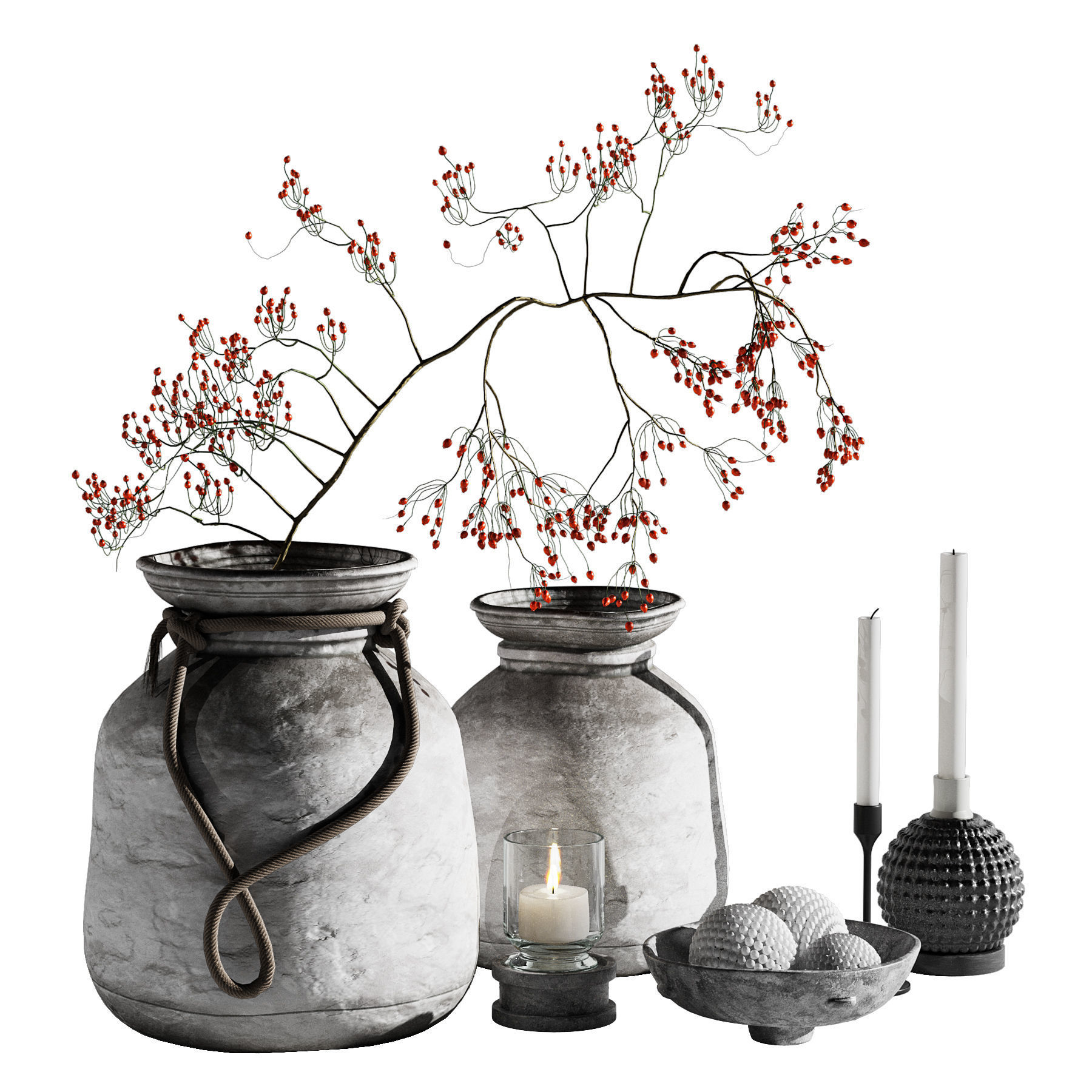 decorative set 3 3D model_1