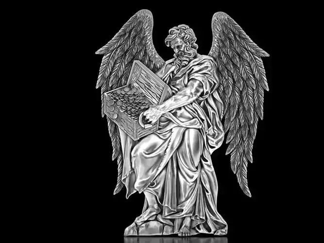 Saint Matthew with wings Relief
