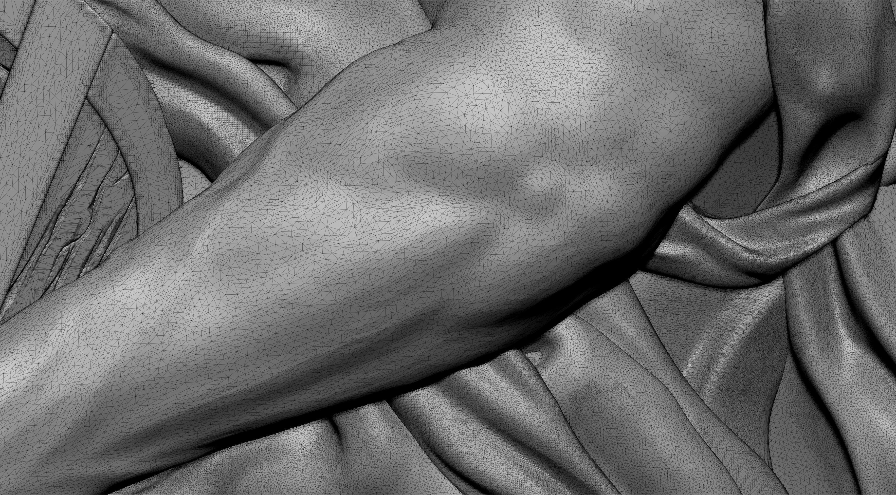 Saint Matthew with wings Relief 3D print model_7