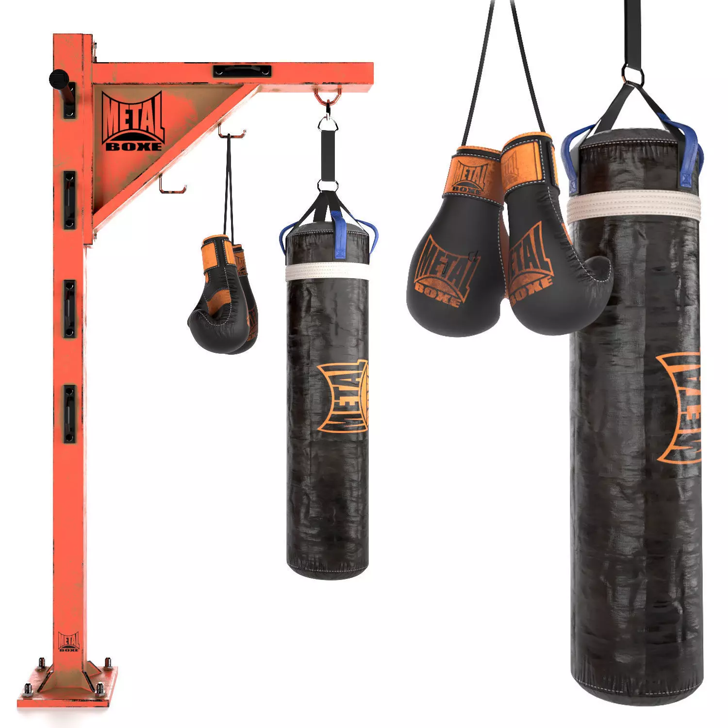 Gym Equipment Boxing Low-poly 3D model