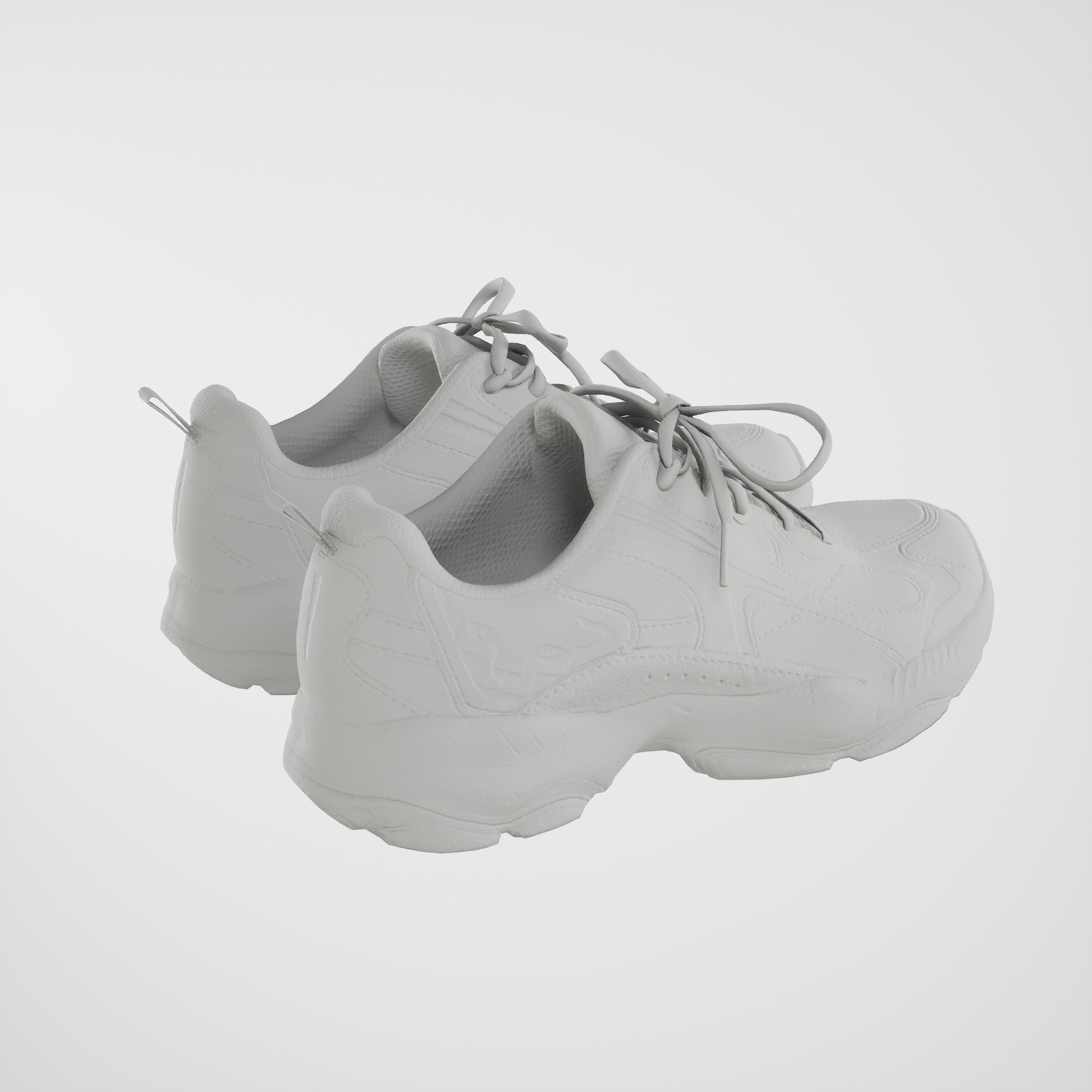 Game-Ready Running Shoes 2 Low-poly 3D model_6