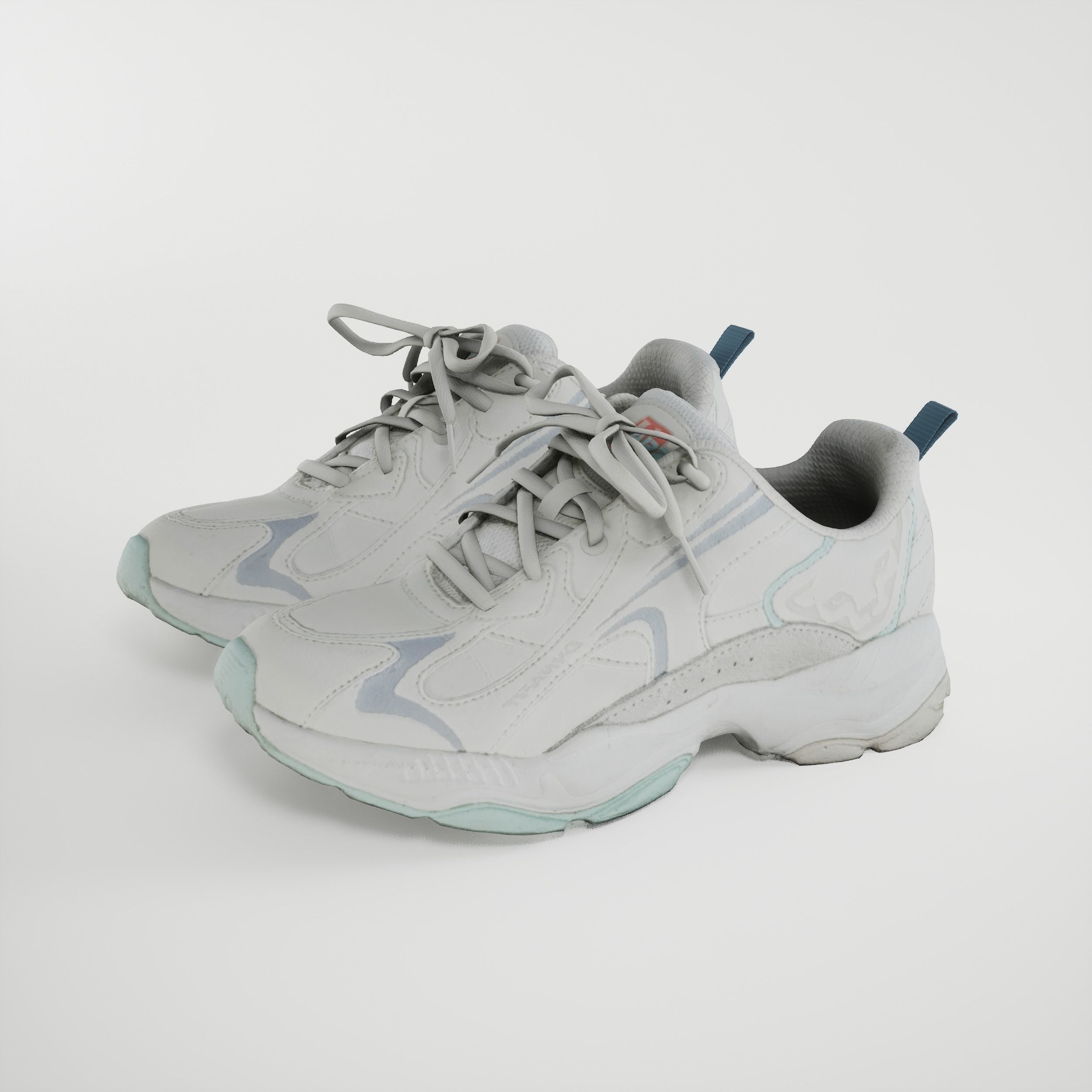 Game-Ready Running Shoes 2 Low-poly 3D model_2