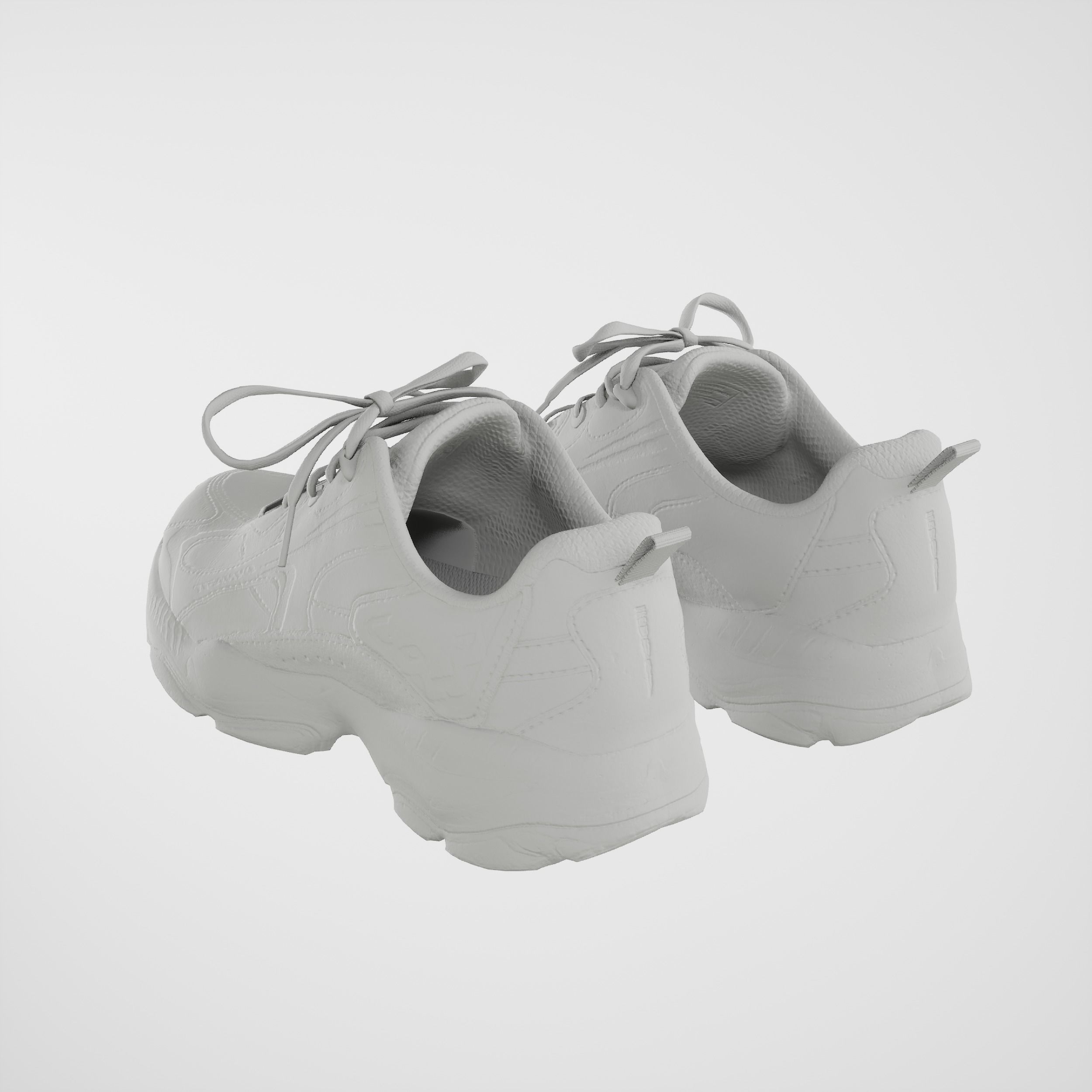 Game-Ready Running Shoes 2 Low-poly 3D model_7
