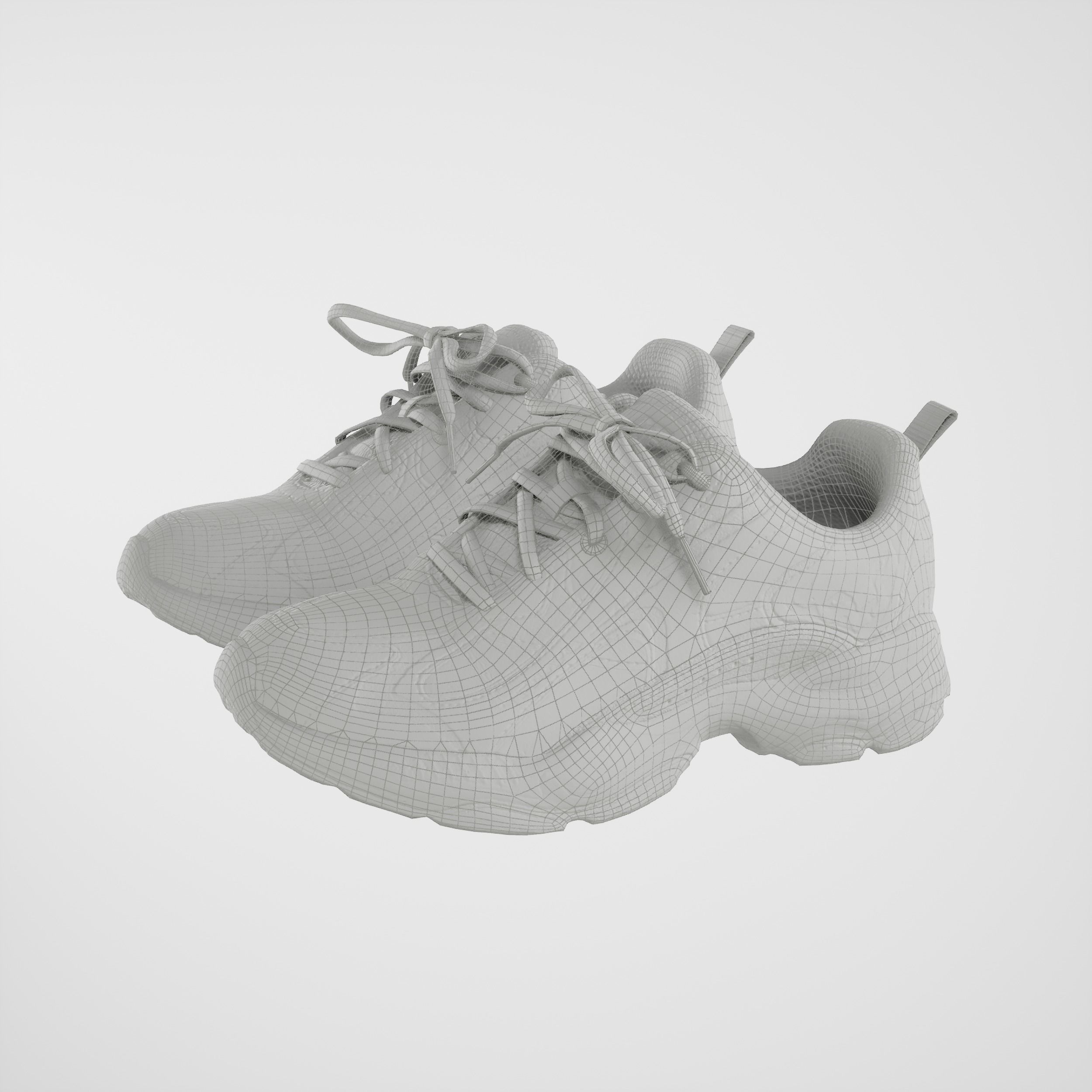 Game-Ready Running Shoes 2 Low-poly 3D model_1