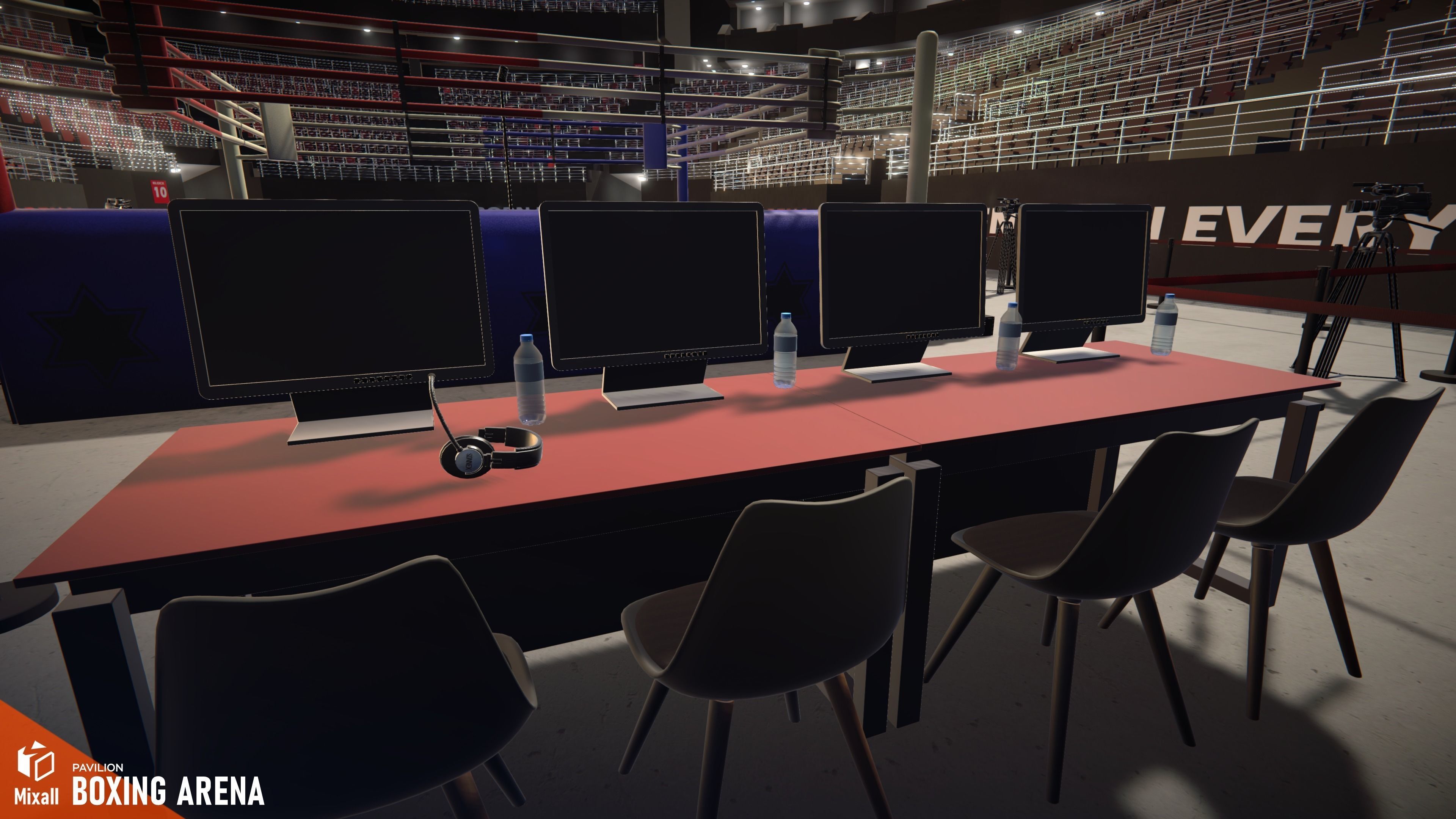 Boxing arena - pavilion 3D model_5