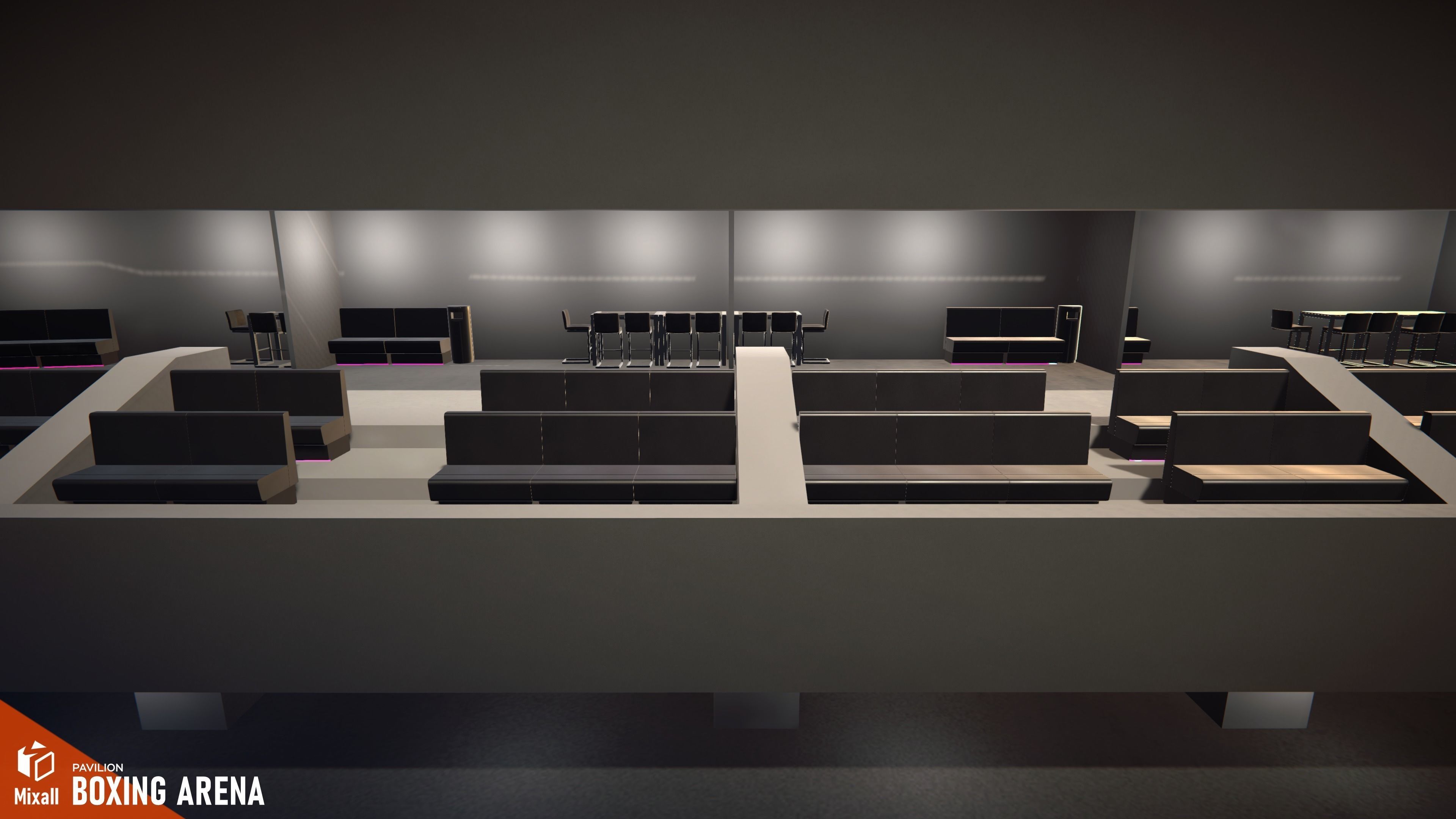 Boxing arena - pavilion 3D model_15