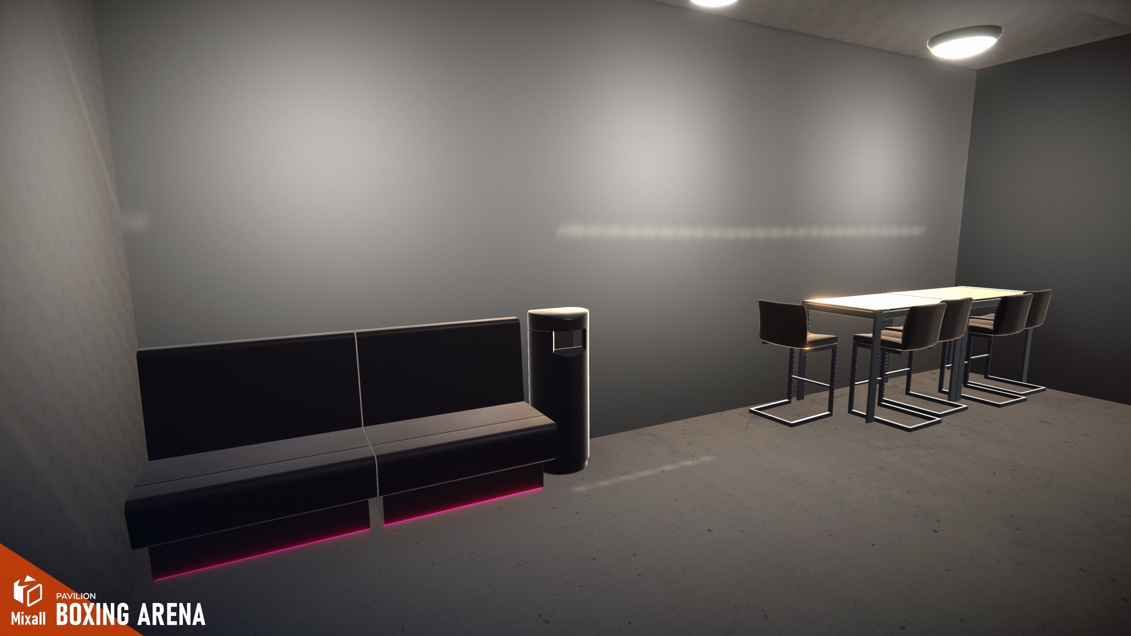 Boxing arena - pavilion 3D model_7