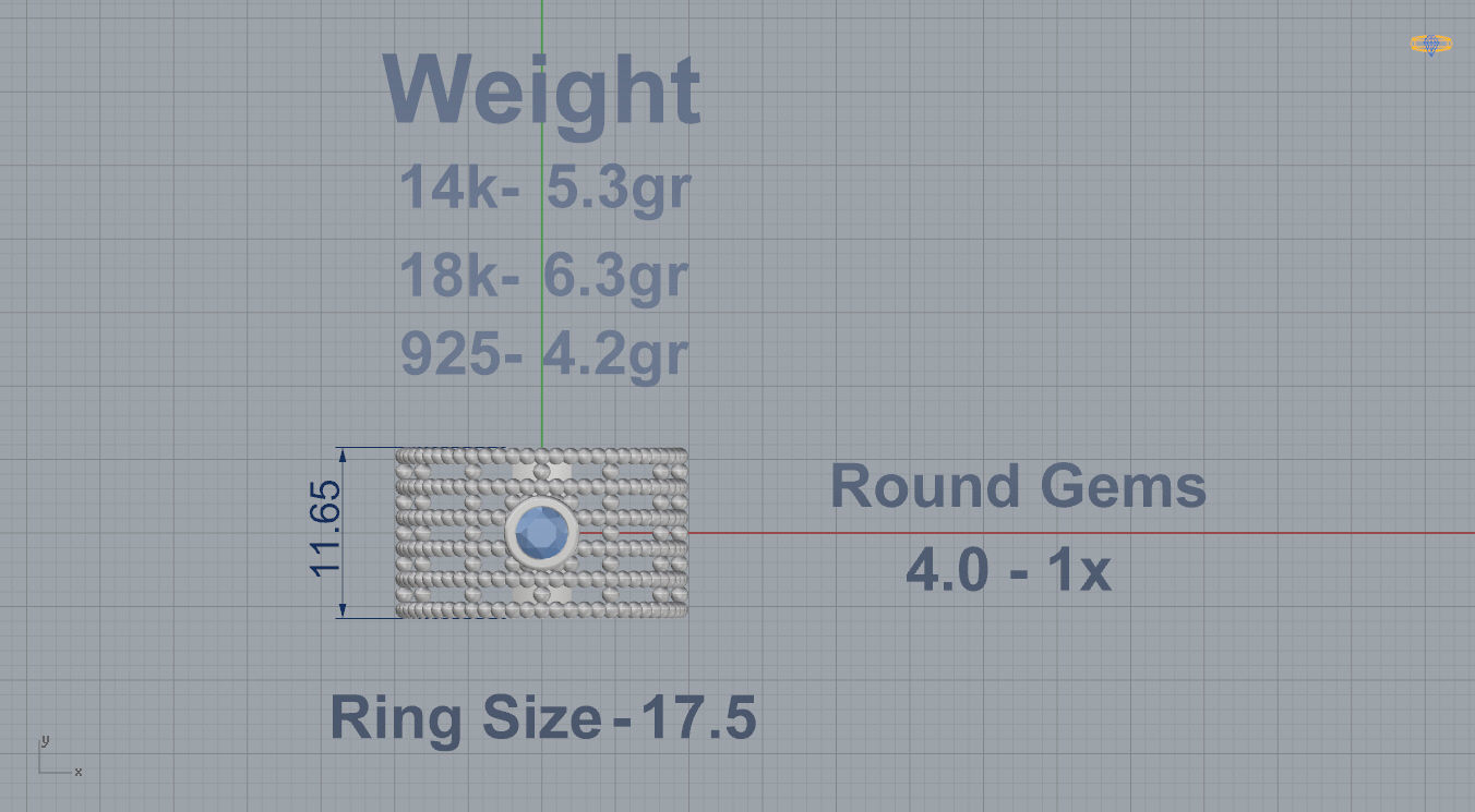 Bead Ring 3D print model_5