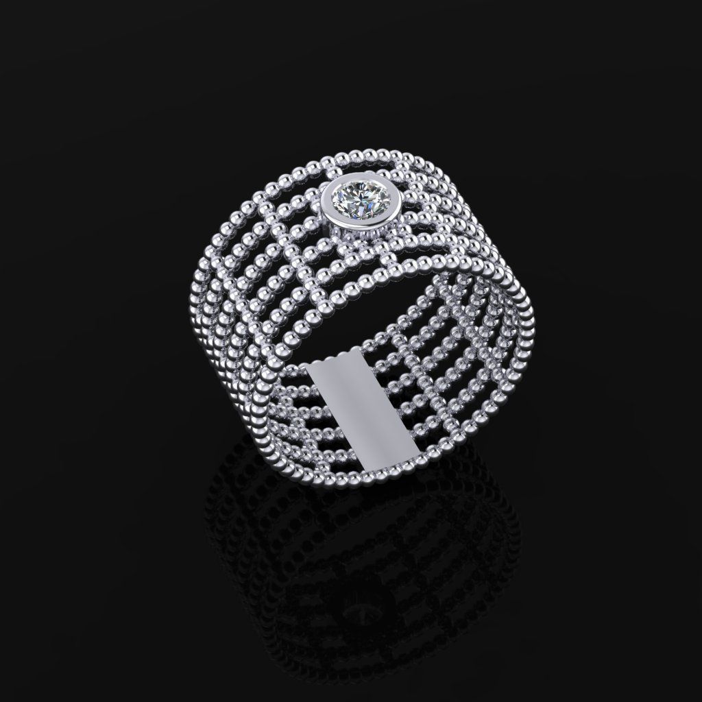Bead Ring 3D print model_2