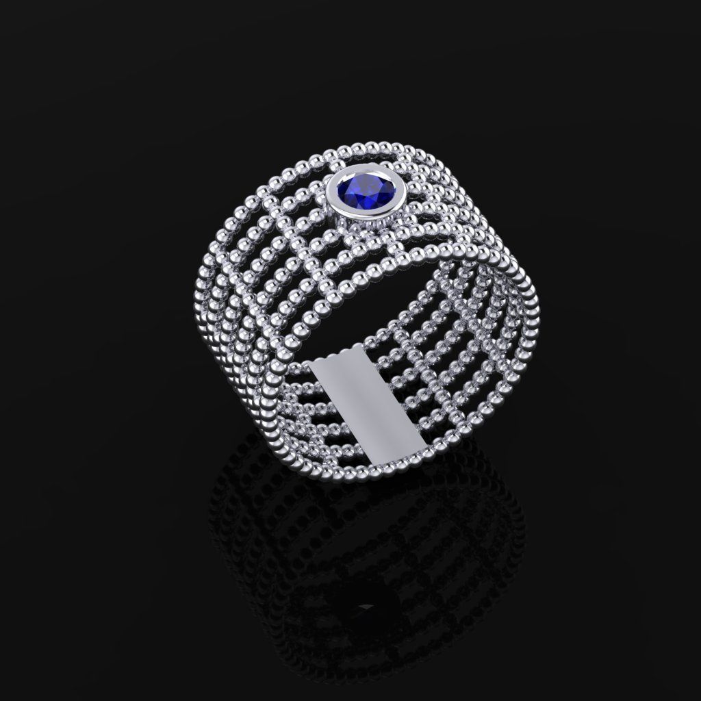 Bead Ring 3D print model_1