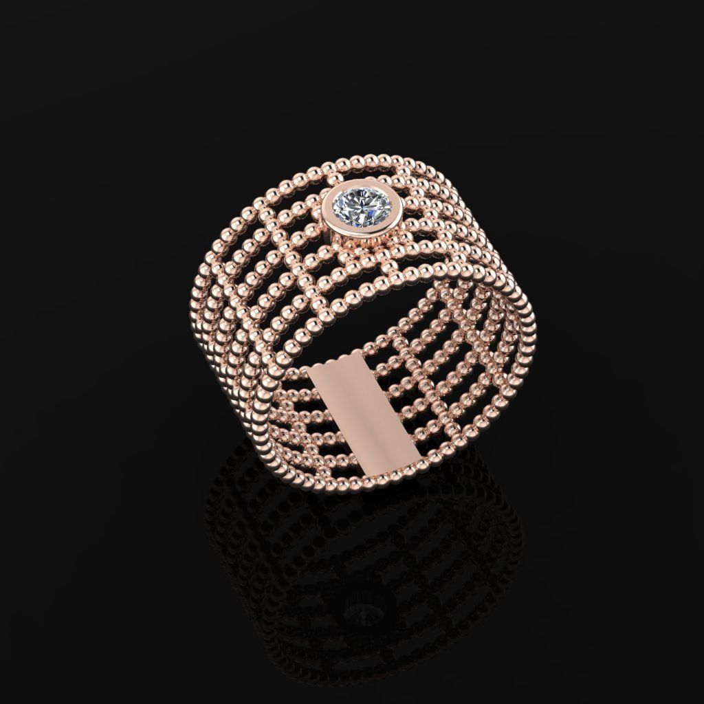 Bead Ring 3D print model_3