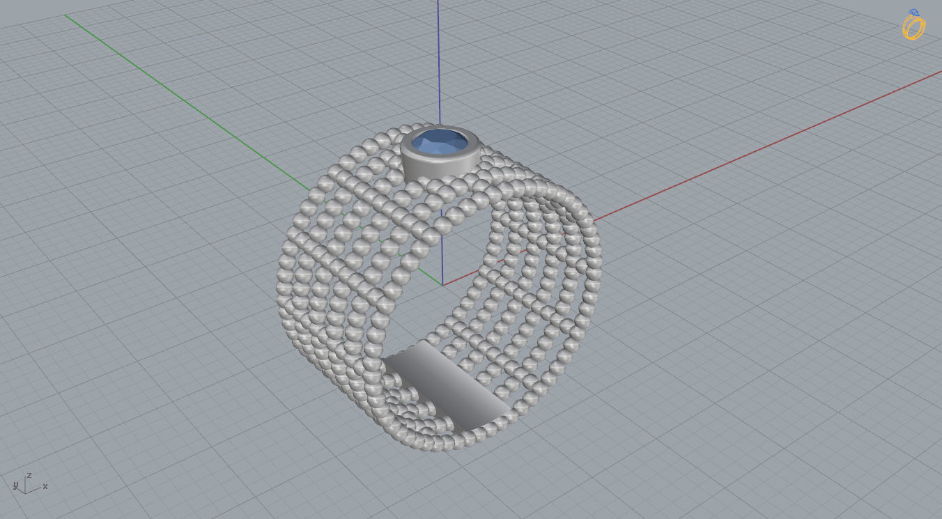 Bead Ring 3D print model_11