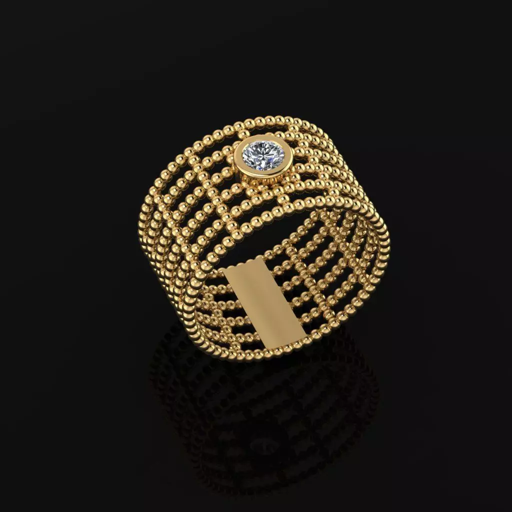 Bead Ring 3D print model_0