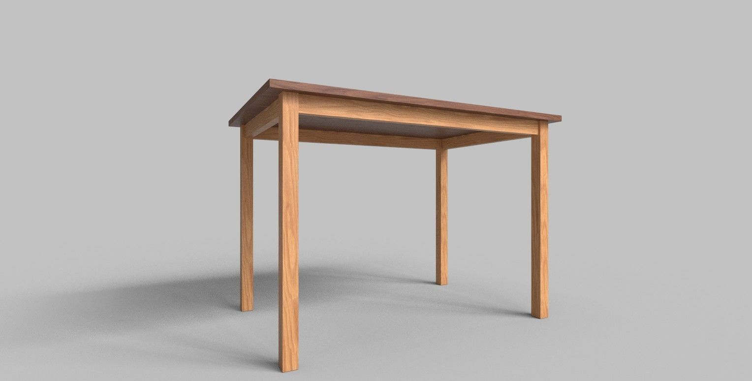 Set of 8 dining table set with chair Low-poly 3D model_26