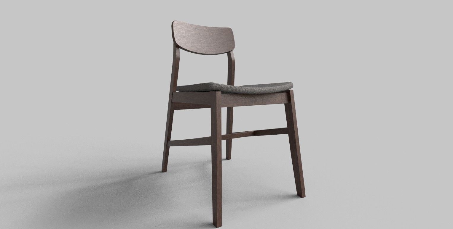 Set of 8 dining table set with chair Low-poly 3D model_30