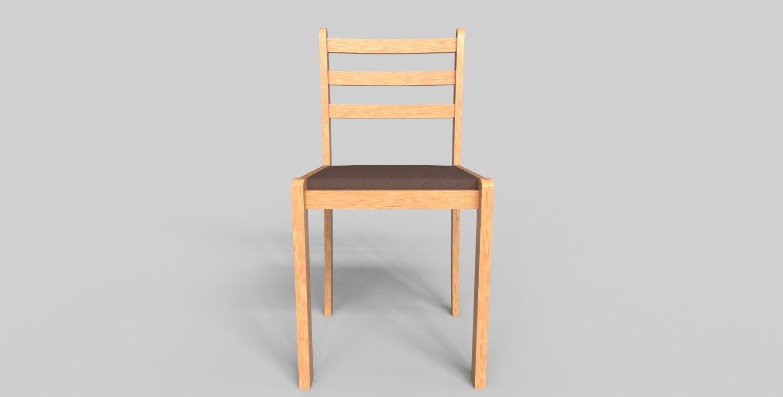 Set of 8 dining table set with chair Low-poly 3D model_25