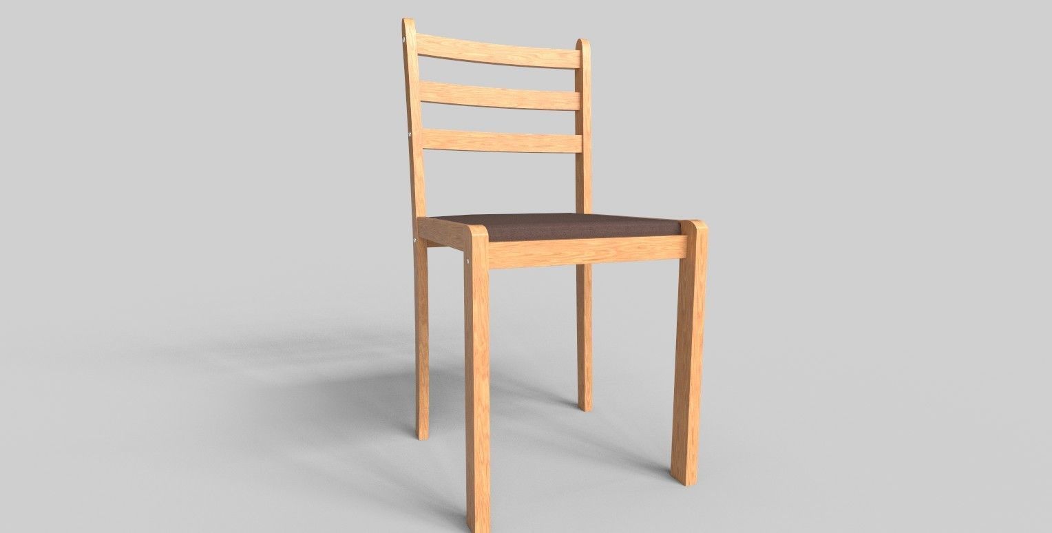 Set of 8 dining table set with chair Low-poly 3D model_23