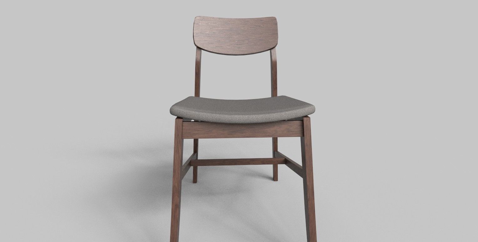 Set of 8 dining table set with chair Low-poly 3D model_31