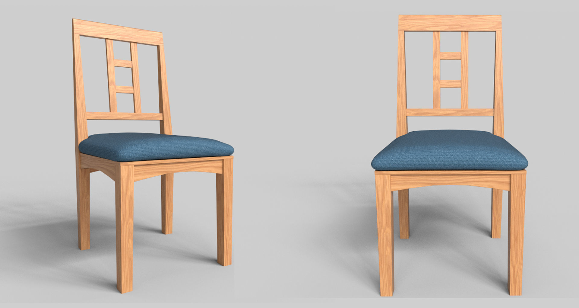 Set of 8 dining table set with chair Low-poly 3D model_24