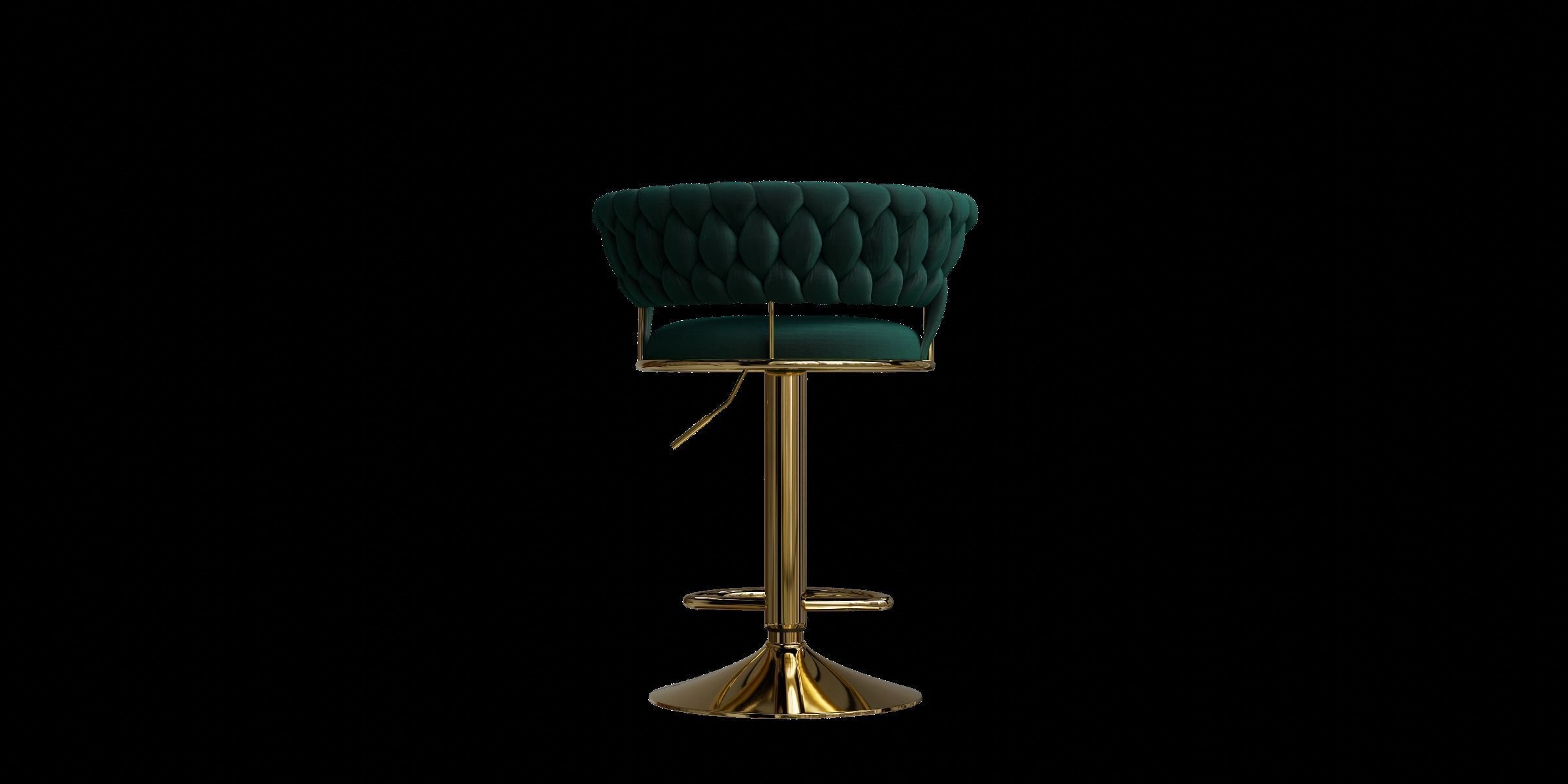 Vintage Swivel Adjustable Height Stool 3D model_8