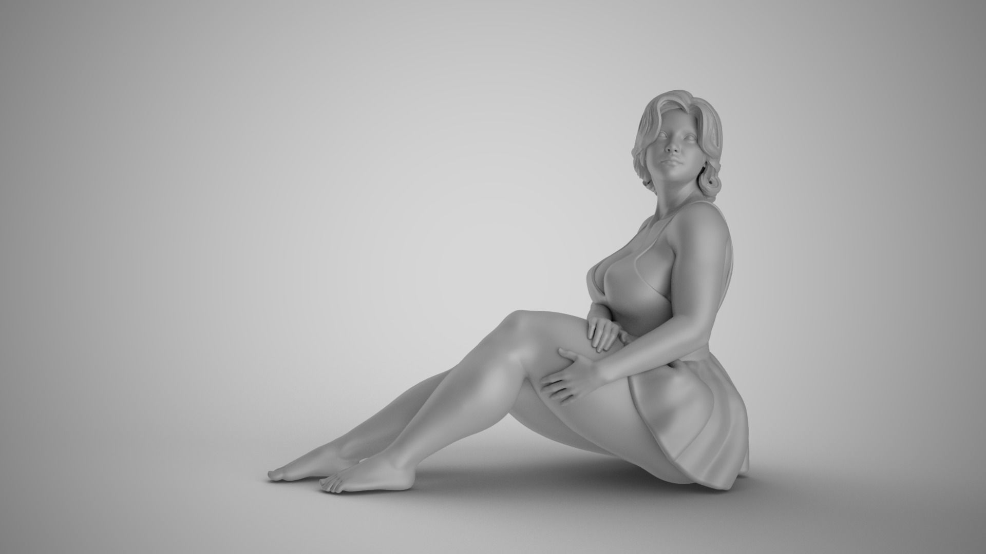 Cosmopolitan Girl 3 3D print model_2