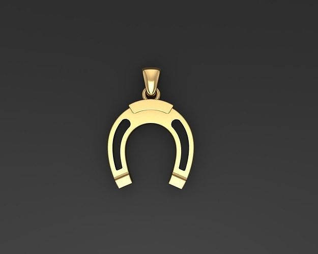 Horseshoe pendant  3D print model
