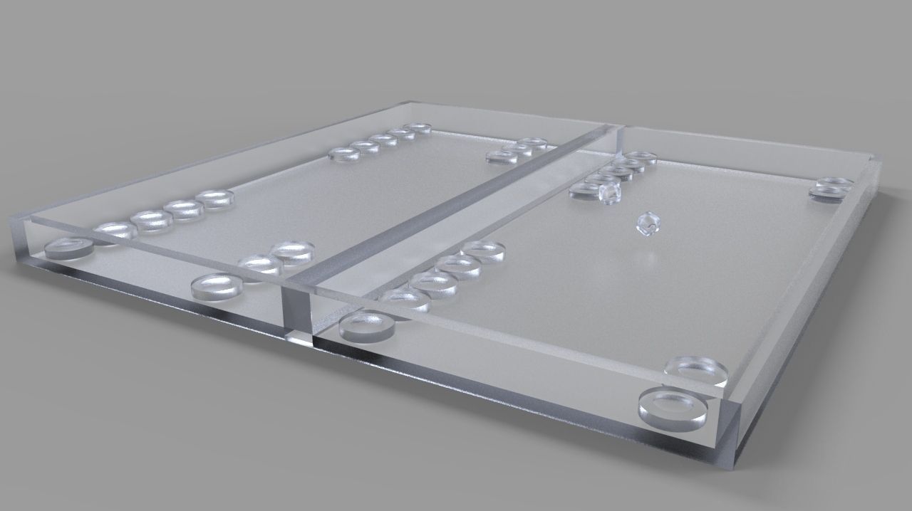 backgammon game 3D model_1