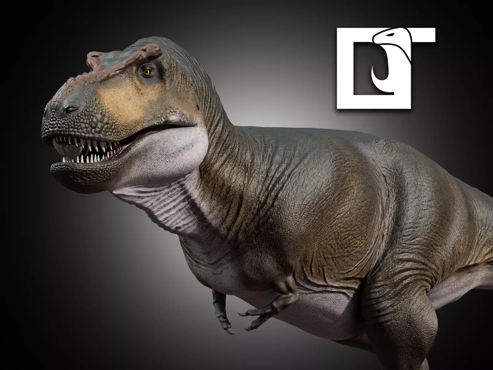 Tyrannosaurus rex Low-poly 3D model_0