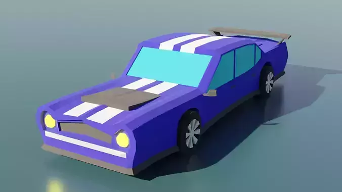 Low Poly car model