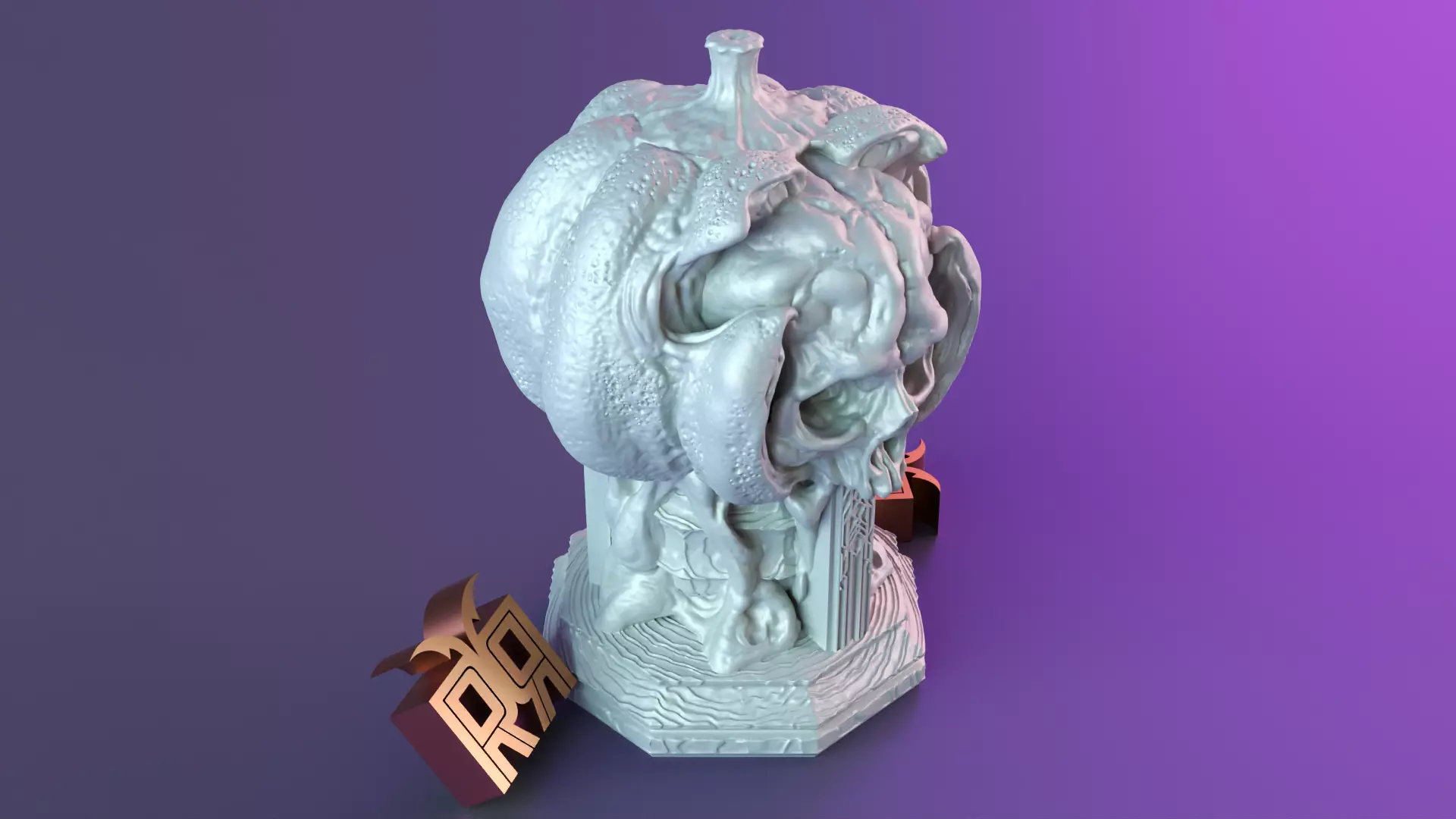 Halloween pumpkin decor 3D print model