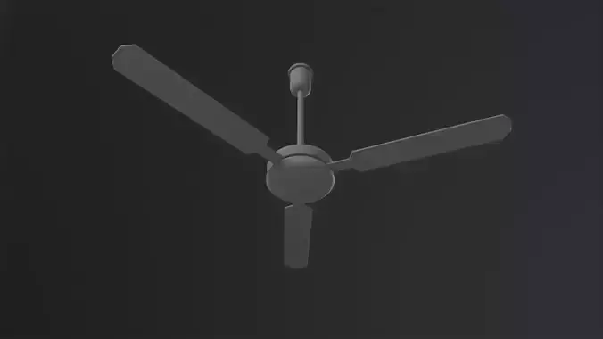 Ceiling Fan 3D Model Low-poly 3D model
