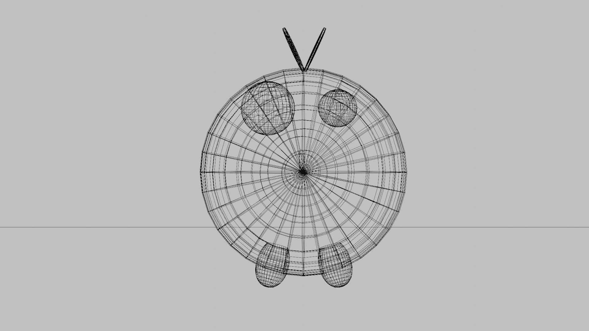 Wooden Honeybee Showpiece 3D model_5