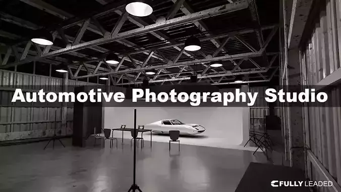 Automotive Photography Studio Scene 3D model Automotive Photography Studio Scene 3D model