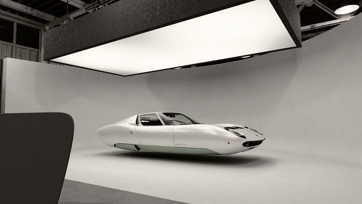 Automotive Photography Studio Scene 3D model_7