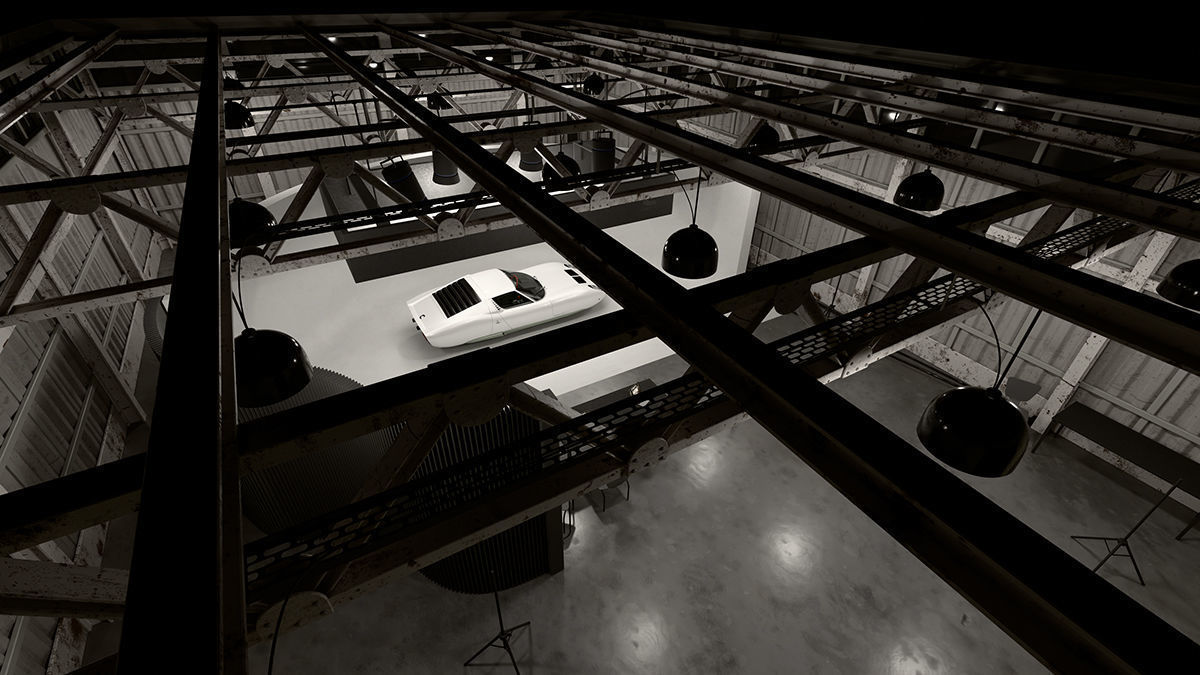 Automotive Photography Studio Scene 3D model_5