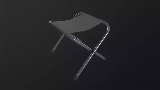 Folding Stool 3D Model