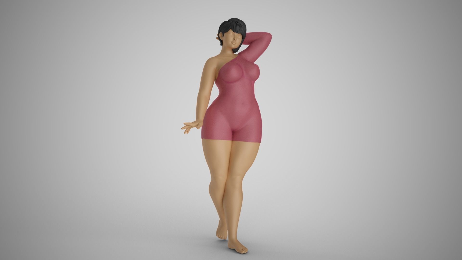 Cosmopolitan Girl 4 3D print model_13