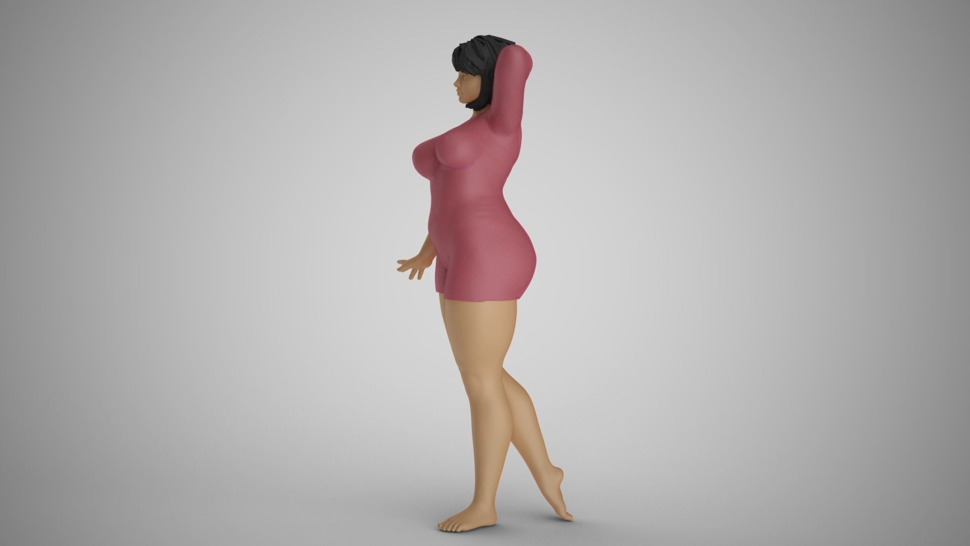 Cosmopolitan Girl 4 3D print model_9