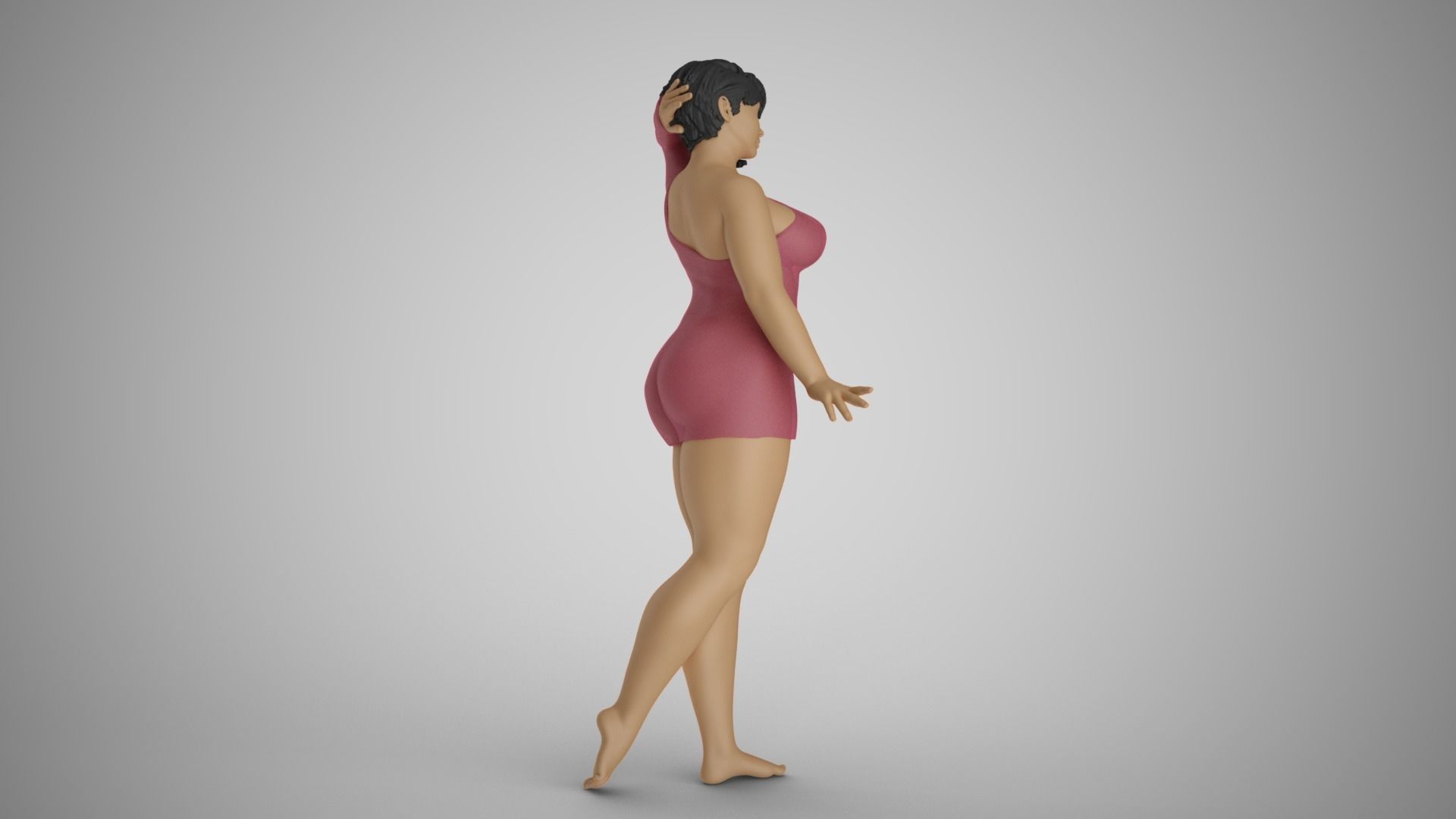 Cosmopolitan Girl 4 3D print model_5