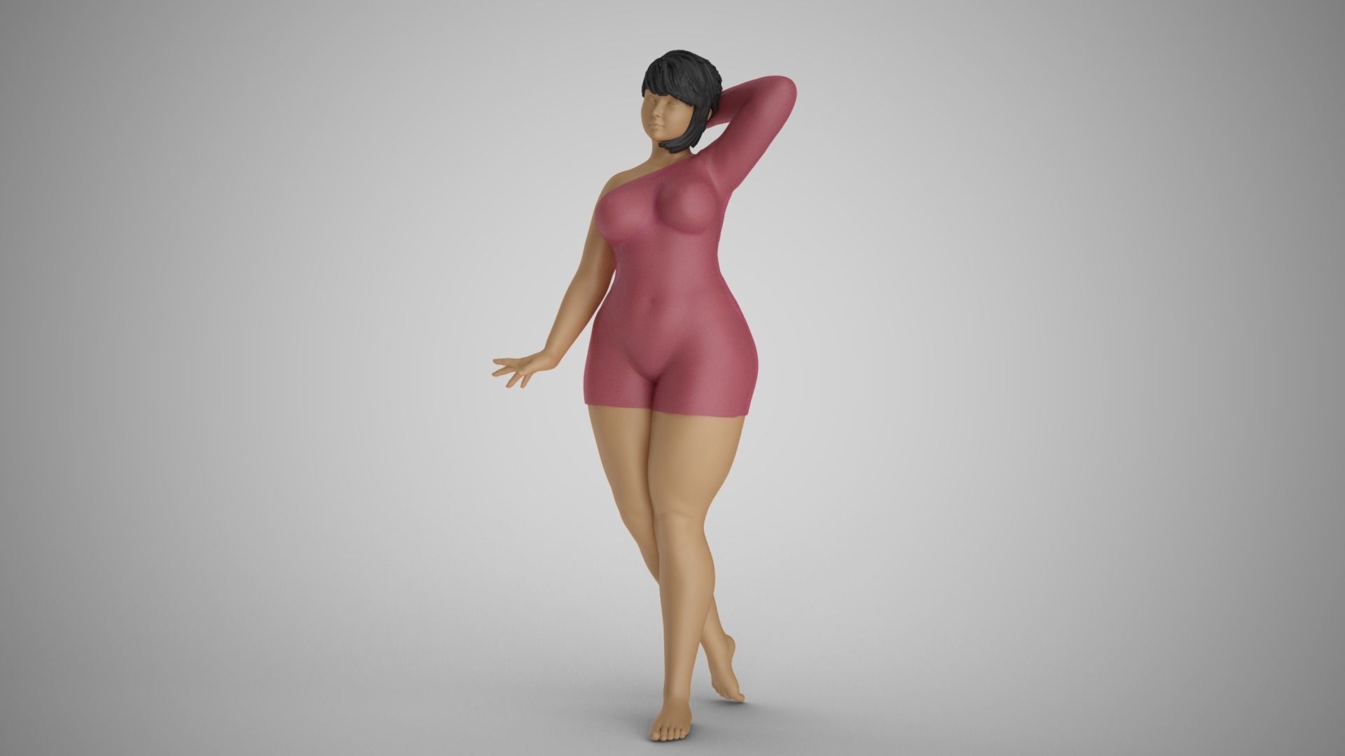 Cosmopolitan Girl 4 3D print model_11