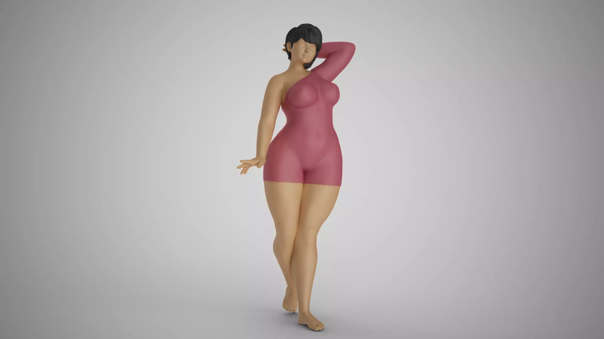 Cosmopolitan Girl 4 3D print model_0