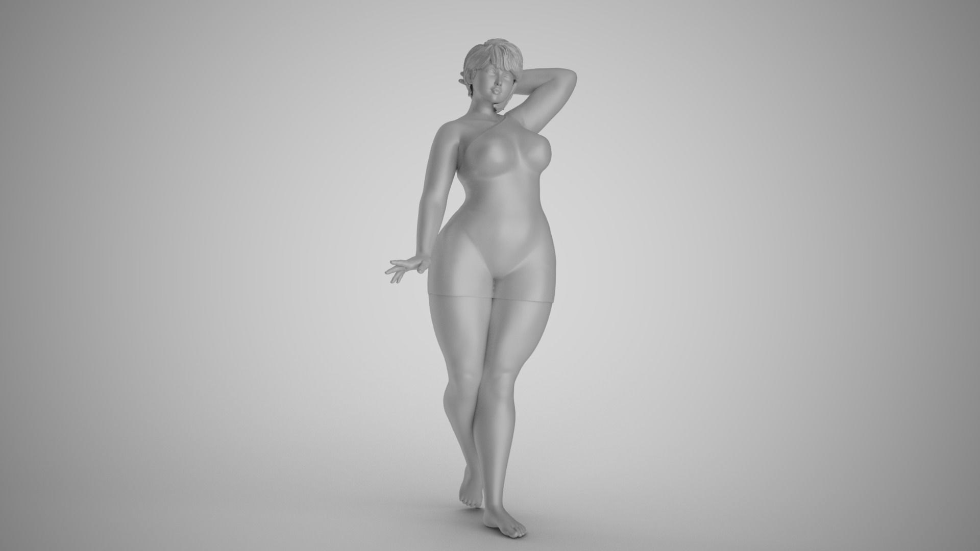 Cosmopolitan Girl 4 3D print model_2