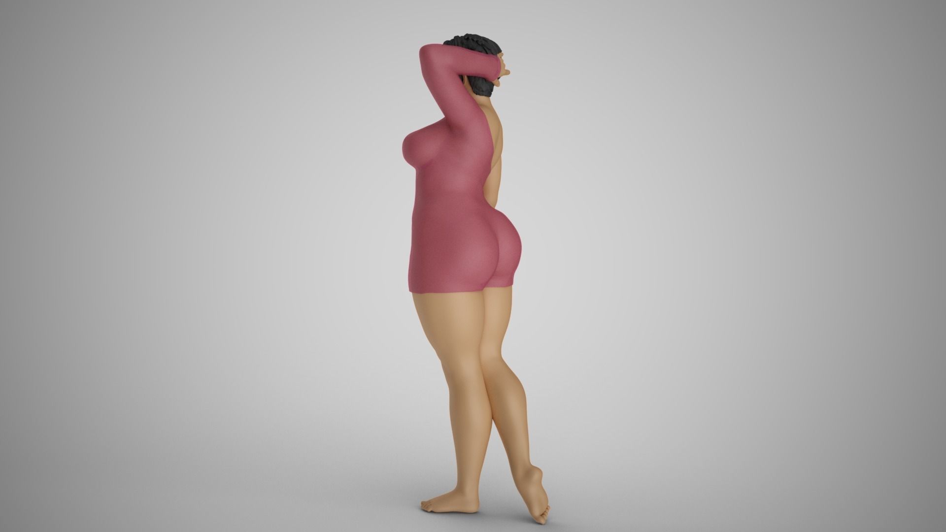 Cosmopolitan Girl 4 3D print model_14